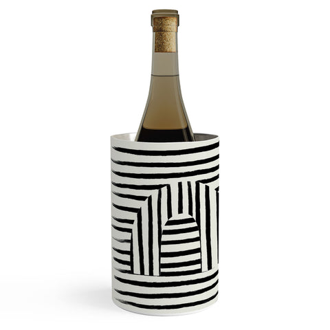 Bohomadic.Studio Minimal Series Black Striped Arch Wine Chiller