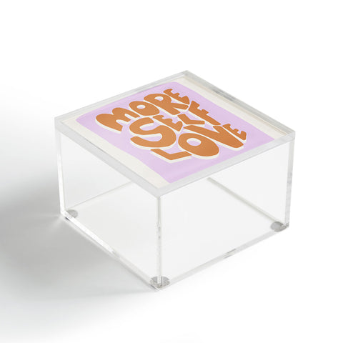 Bohomadic.Studio Modern More Self Love Quote Acrylic Box