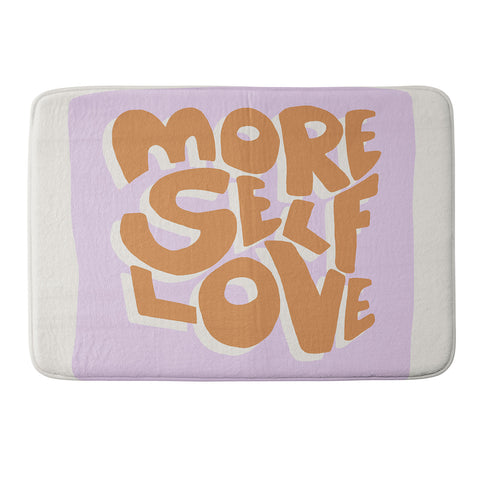Bohomadic.Studio Modern More Self Love Quote Memory Foam Bath Mat