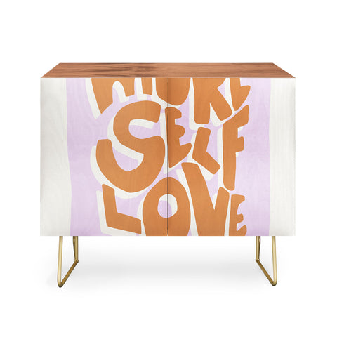 Bohomadic.Studio Modern More Self Love Quote Credenza