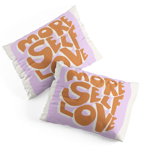 Bohomadic.Studio Modern More Self Love Quote Pillow Shams