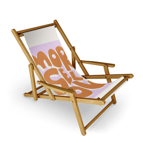 Bohomadic.Studio Modern More Self Love Quote Sling Chair