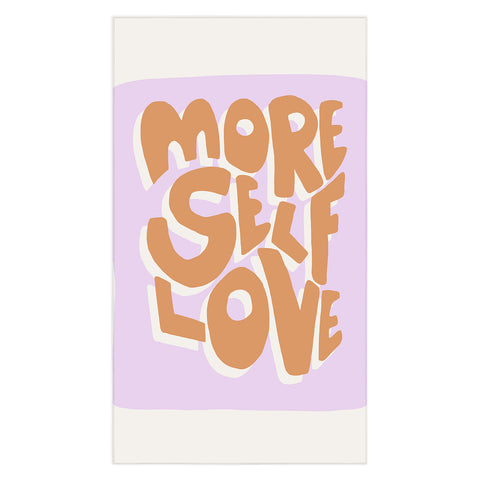 Bohomadic.Studio Modern More Self Love Quote Tablecloth