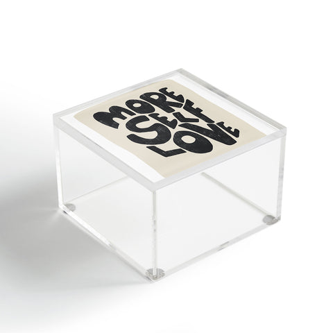 Bohomadic.Studio Modern Self Love Art in Black Acrylic Box