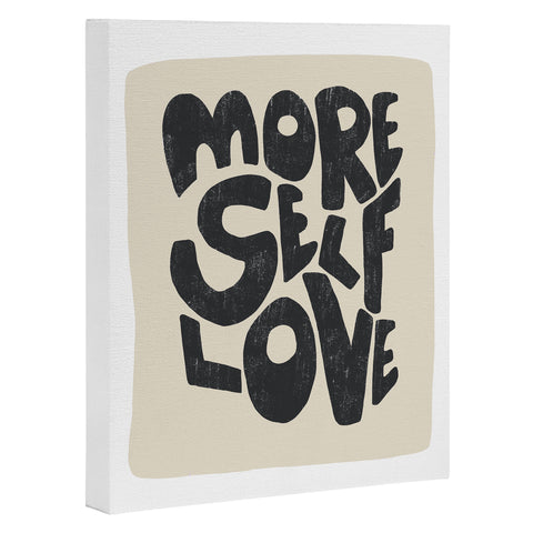 Bohomadic.Studio Modern Self Love Art in Black Art Canvas