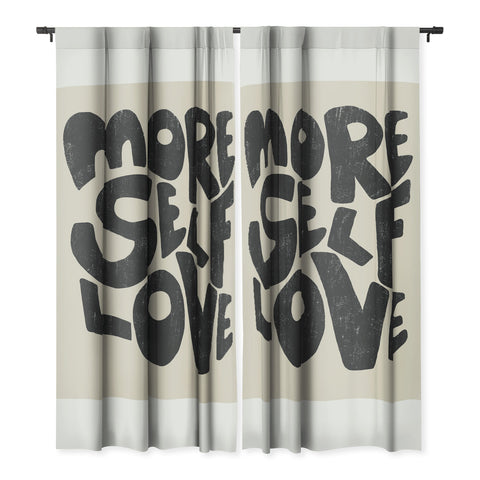 Bohomadic.Studio Modern Self Love Art in Black Blackout Non Repeat