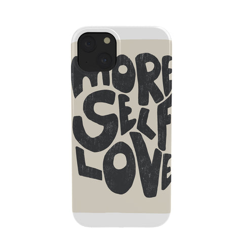 Bohomadic.Studio Modern Self Love Art in Black Phone Case