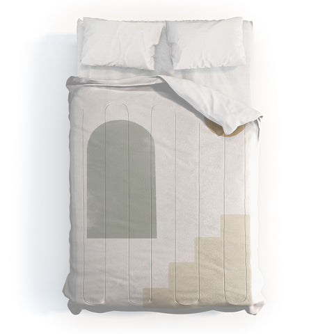 Bohomadic.Studio Sage Cyclades Linen Sun Comforter