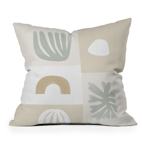 Bohomadic.Studio Sage Garden Elements Throw Pillow
