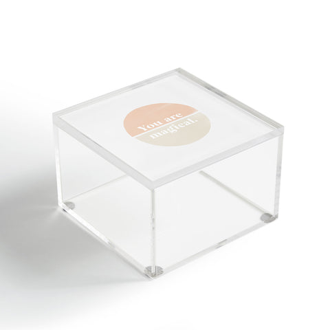 Bohomadic.Studio You Are Magical Soft Pink Acrylic Box