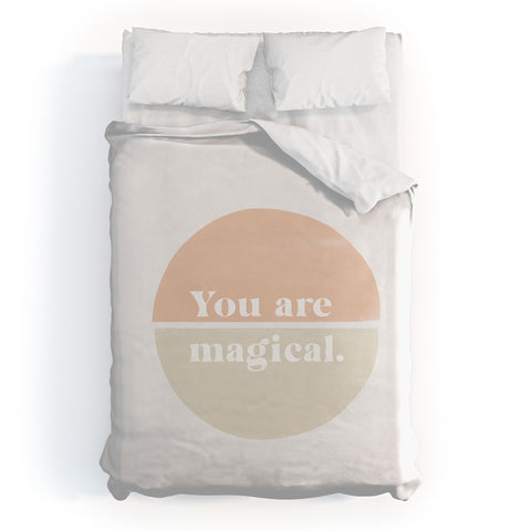 Bohomadic.Studio You Are Magical Soft Pink Duvet Cover