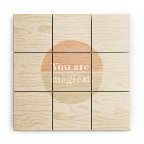 Bohomadic.Studio You Are Magical Soft Pink Wood Wall Mural