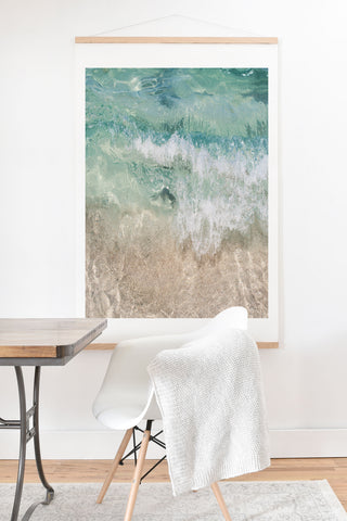 Bree Madden Aqua Wave Art Print And Hanger