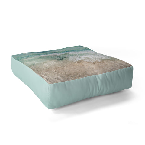 Bree Madden Aqua Wave Floor Pillow Square