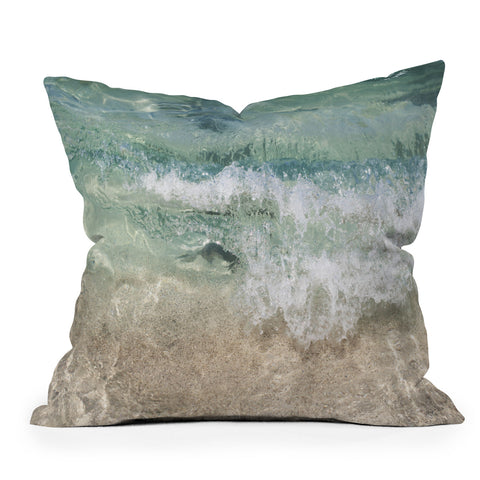 Bree Madden Aqua Wave Throw Pillow