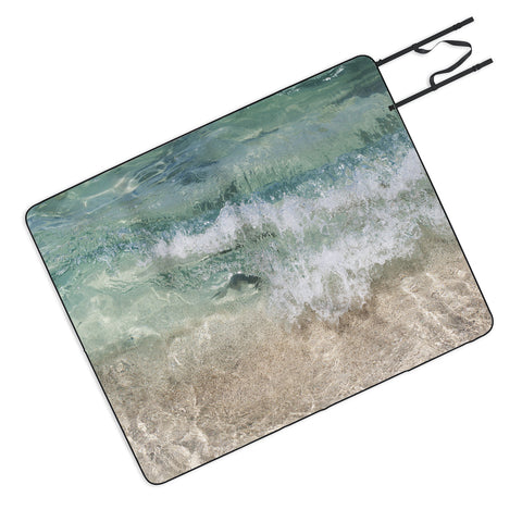Bree Madden Aqua Wave Picnic Blanket