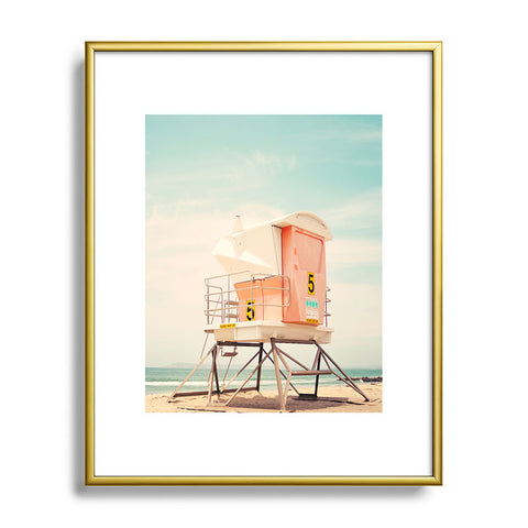 Bree Madden Beach Tower 5 Metal Framed Art Print