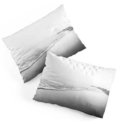 Bree Madden Black And White Beach Print Ombre Shore Pillow Shams