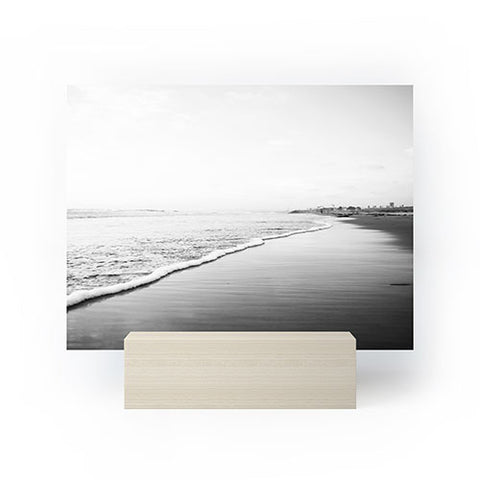 Bree Madden Black And White Beach Print Ombre Shore Mini Art Print