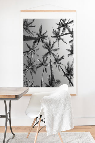 Bree Madden BW Palms Art Print And Hanger