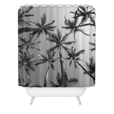 Bree Madden BW Palms Shower Curtain