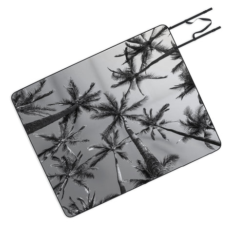 Bree Madden BW Palms Picnic Blanket