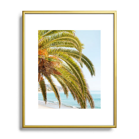 Bree Madden Cali Palm Metal Framed Art Print