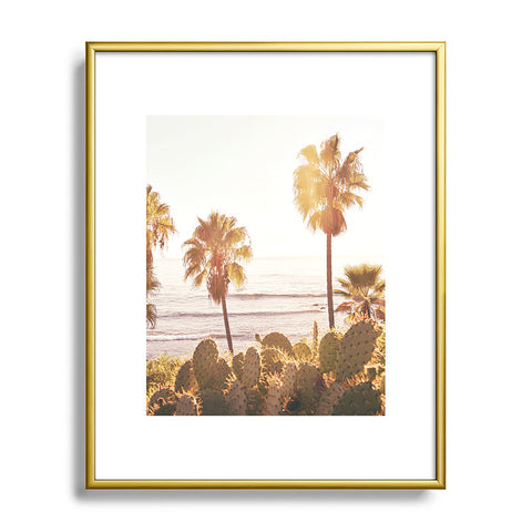 Bree Madden Cali Sun Rays Metal Framed Art Print