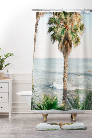 Bree Madden Cali Surf Shower Curtain And Mat
