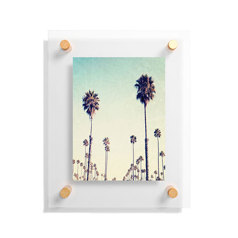 Bree Madden California Palm Trees Floating Acrylic Print