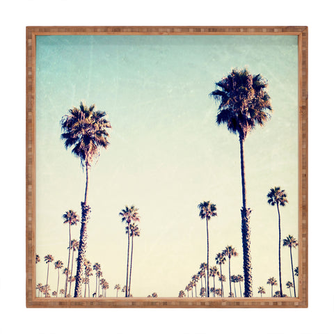 Bree Madden California Palm Trees Square Tray