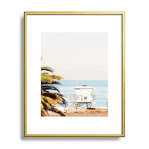 Bree Madden Carlsbad Beach Metal Framed Art Print
