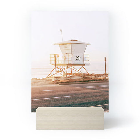 Bree Madden Carlsbad Beach Tower Mini Art Print