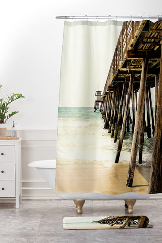 Bree Madden Down By The Pier Shower Curtain And Mat