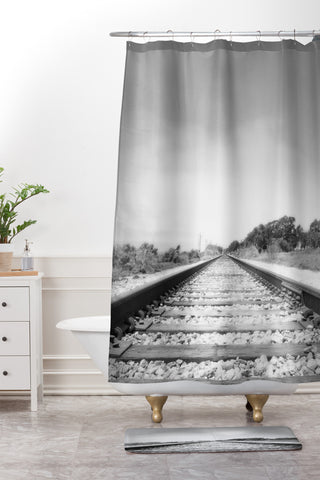 Bree Madden Down The Tracks Shower Curtain And Mat