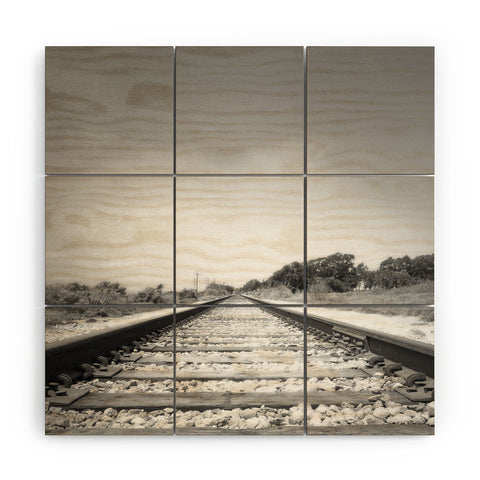 Bree Madden Down The Tracks Wood Wall Mural