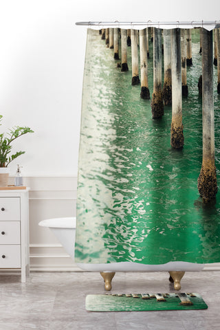 Bree Madden Emerald Waters Shower Curtain And Mat