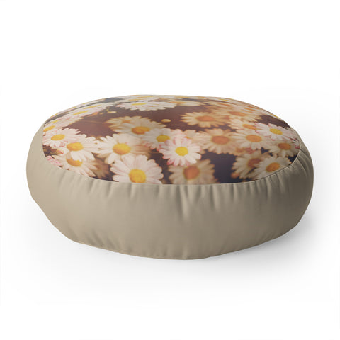 Bree Madden Faded Daisy Floor Pillow Round