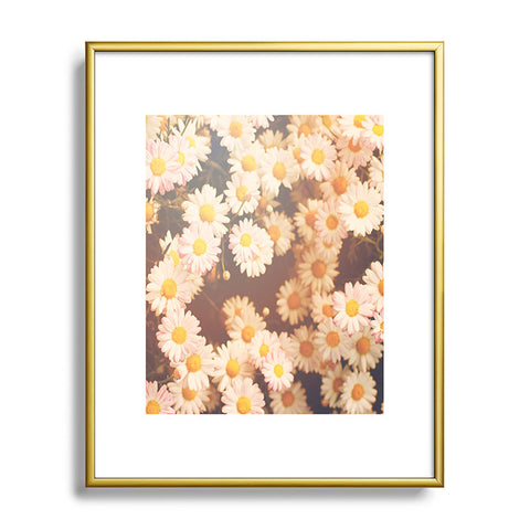 Bree Madden Faded Daisy Metal Framed Art Print