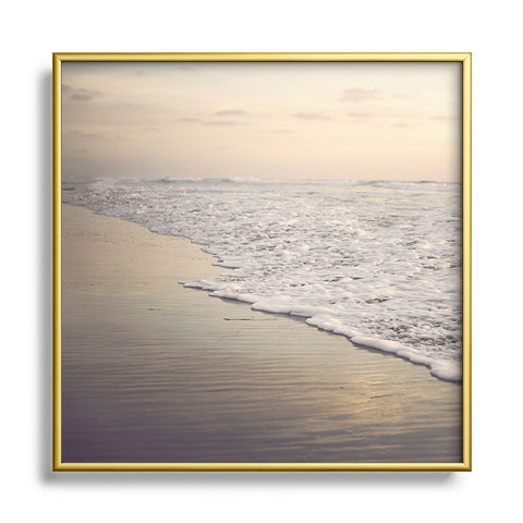 Bree Madden Fading Sea Metal Square Framed Art Print