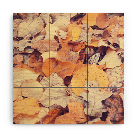 Bree Madden Fallen Leaves Wood Wall Mural