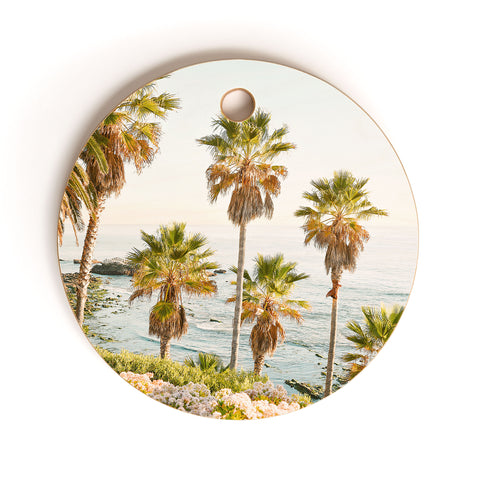 Bree Madden Floral Palms Cutting Board Round