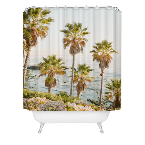 Bree Madden Floral Palms Shower Curtain