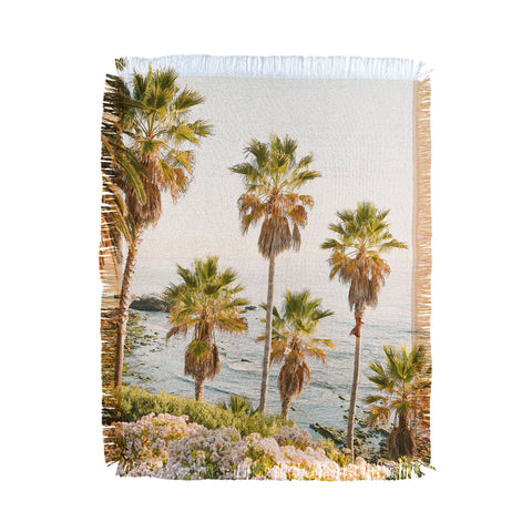 Bree Madden Floral Palms Throw Blanket