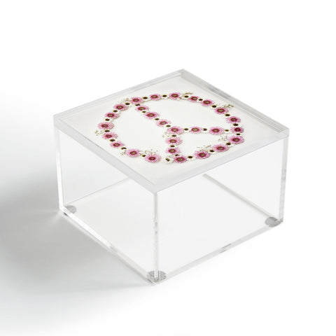 Bree Madden Floral Peace Acrylic Box