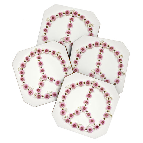 Bree Madden Floral Peace Coaster Set