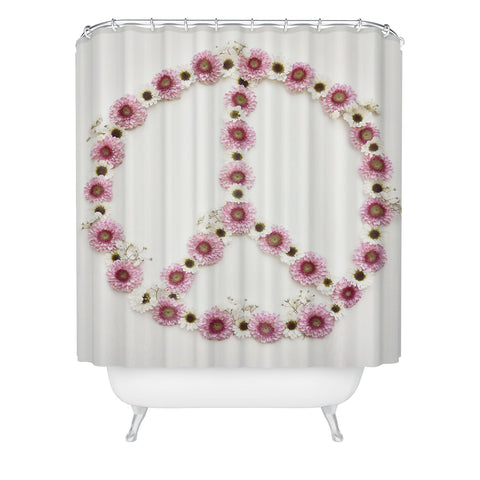 Bree Madden Floral Peace Shower Curtain