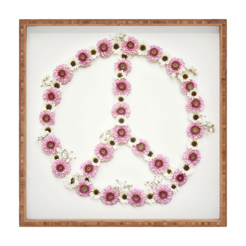 Bree Madden Floral Peace Square Tray