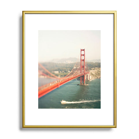 Bree Madden Golden Gate View Metal Framed Art Print