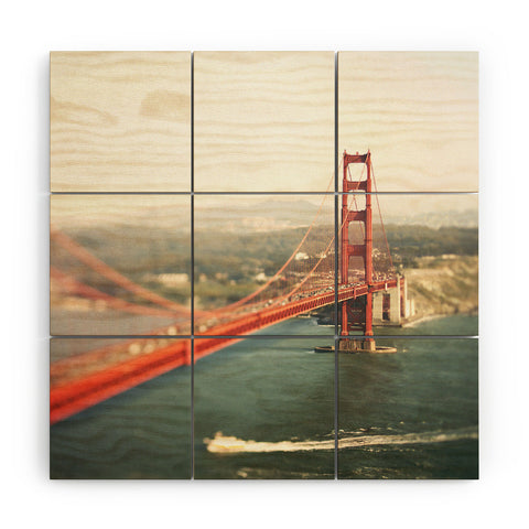 Bree Madden Golden Gate View Wood Wall Mural